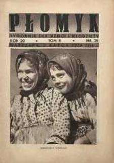 Płomyk : tygodnik dla dzieci i młodzieży, 1936, R. 20, T. 2, nr 25