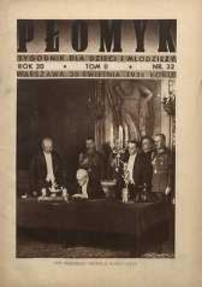 Płomyk : tygodnik dla dzieci i młodzieży, 1936, R. 20, T. 2, nr 32