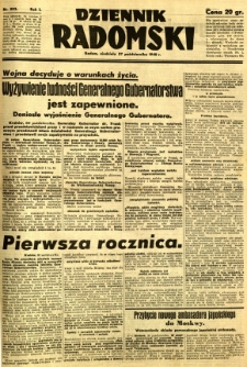 Dziennik Radomski, 1940, R. 1, nr 203