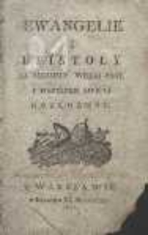 Ewangelie i epistoły na niedziele, Wielki Post i wszystkie święta rozłożone