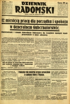 Dziennik Radomski, 1940, R. 1, nr 204