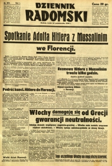 Dziennik Radomski, 1940, R. 1, nr 205