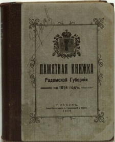 Pamjatnaja knižka Radomskoj guberni na 1914 god'