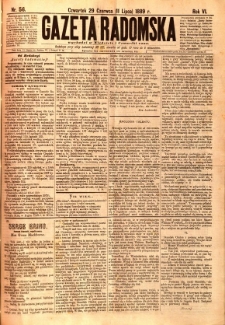 Gazeta Radomska, 1889, R. 6, nr 56