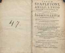 Promptuarium catholicum…