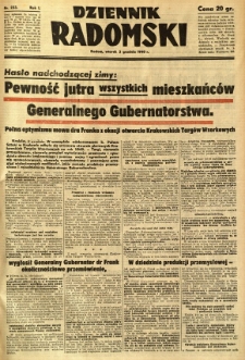 Dziennik Radomski, 1940, R. 1, nr 233