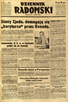Dziennik Radomski, 1940, R. 1, nr 234
