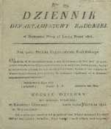 Dziennik Departamentowy Radomski, 1815, nr 29