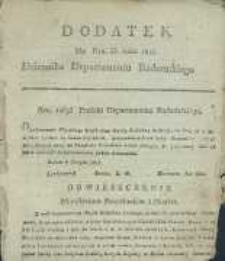 Dziennik Departamentowy Radomski, 1815, nr 35, dod.