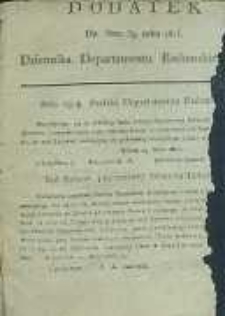 Dziennik Departamentowy Radomski, 1815, nr 39, dod.