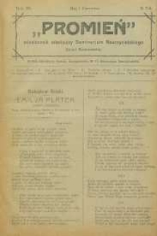 Promień, 1919, R. 3, nr 7/8