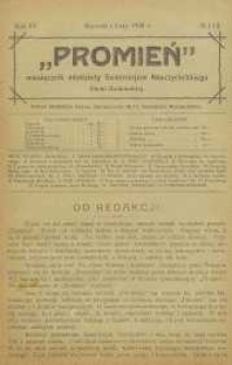 Promień, 1920, R. 4, nr 1/2