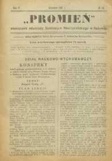 Promień, 1921, R. 5, nr 10