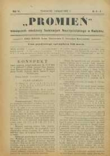 Promień, 1922, R. 6, nr 8/9