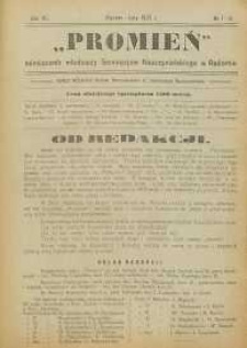 Promień, 1923, R. 7, nr 1/2