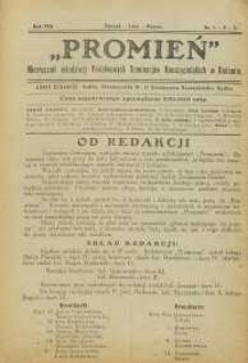 Promień, 1924, R. 8, nr 1/3