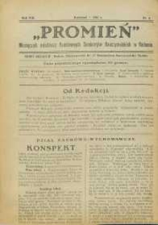 Promień, 1924, R. 8, nr 4