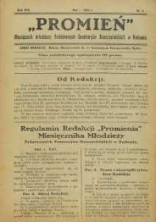Promień, 1924, R. 8, nr 5