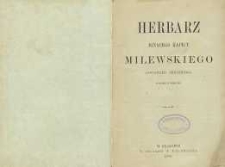 Herbarz Ignacego Kapicy Milewskiego : (dopełnienie Niesieckiego)