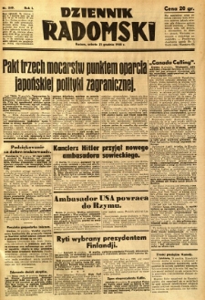 Dziennik Radomski, 1940, R. 1, nr 249