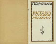 Historja chłopów polskich w zarysie. [T.] 1, W Polsce niepodległej