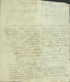 [List Ignacego Sosnowskiego do prezydenta miasta Zwolenia Włoszczewskiego].