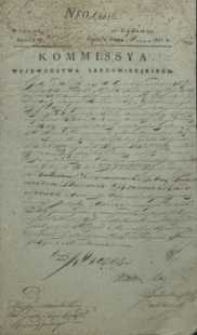 Komissya Województwa Sandomierskiego : [zarządzenie dotyczące emisji biletów skarbowych].No 68386 [z 1831 r.]