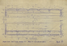 Projekt ławek : rzut na wysokości przekroju G-G : (rysunek techniczny)