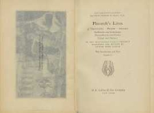 Plutarch’s lives. : of Themistocles, Pericles, Aristides, Alcibiades and Coriolanus, Demosthenes and Cicero, Cæsar and Anthony