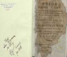 Zbiór nazwisk szlachty z opisem herbów własnych familiom zostającym w Królestwie Polskim i Wielkim Xięstwie Litewskim