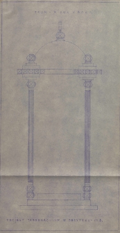 Projekt tabernakulum w Przytyku : Tron – widok z boku