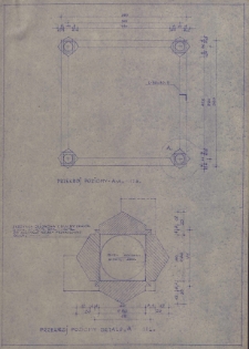 Projekt tabernakulum w Przytyku : przekrój poziomy detalu