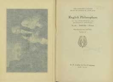English philosophers of the seventeenth and eighteenth centuries