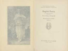 English poetry : in three volumes. Vol. 2, From Collins to Fitzgerald