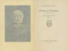 Prefaces and Prologues to Famous Books : with introductions and Notes