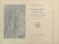 Nine Greek Dramas by Æschylus, Sophocles, Eurypides and Aristophanes