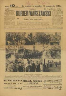 Kurjer Warszawski, 1938, R. 118, nr 278