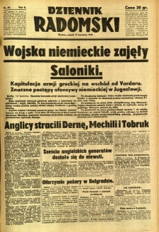 Dziennik Radomski, 1941, R. 2, nr 84