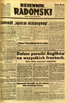 Dziennik Radomski, 1941, R. 2, nr 98