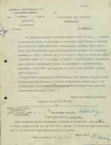 [Pismo w sprawie zaboru ziemi]