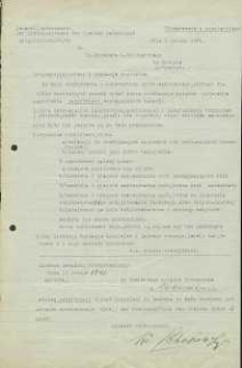 [Pismo w sprawie bibliotek i fundacji kościelnych]