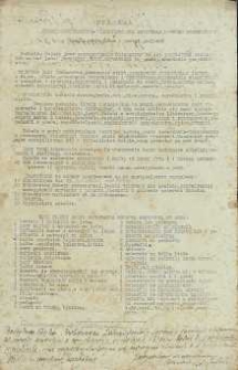 Program Szkoły Gospodarstwa Wiejskiego dla dziewcząt w Nowym Przybyszewie