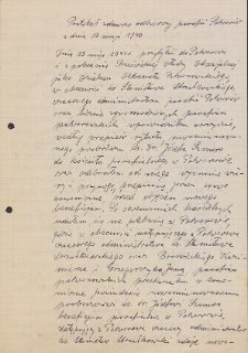 Protokół zdawczo odbiorczy parafii Potworów z dnia 13 maja 1940 r.