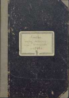 Książka wizytacyj dziekańskich w par. Wrzeszczów od 1948 r.