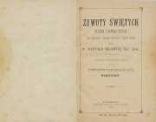 Żywoty świętych Starego i Nowego Zakonu na każdy dzień przez cały rok T. 9, Wrzesień