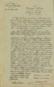 K.[onsystorz]J.[eneralny]D.[yecezyi]S.[andomierskiej] poleca odprawić Nabożeństwo w najbliższą Niedzielę lub Uroczystość z powodu dojścia do pełnoletności Ich Cesarskich Wysokości Wielkich Książąt : Piotra Mikołajewicza i Jerzego Michałowicza […]