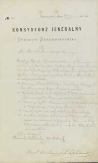 Edward syn Wojciecha Dąbrowski, mieszkaniec w. Wyśmierzyce za silne i gwałtowne pobicie skutkiem którego nastąpiła śmierć …] skazany został na pokutę kościelną […]