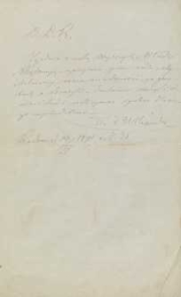 D.[ziekan] D.[ekanatu] R.[adomskiego] Zgodnie z wolą Wyższych Władz Rządowych – uprzejmie prosi i radzi , aby zebrawszy różne wiadomości […]