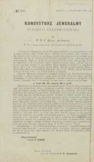 Do wiadomości Ministeryum Spraw Wewnętrznych doszło, że ciała zmarłych, w wielu miejscowościach zaraz z chwilą śmierci składane są do trumien […]