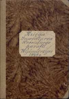 Księga inwentarza kościelnego parafii Wyśmierzyce 1949 r.